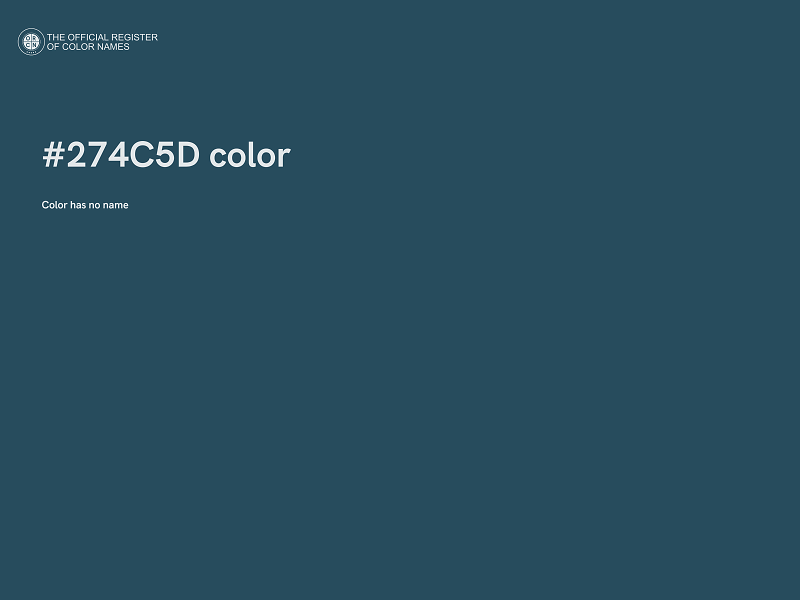 #274C5D color image