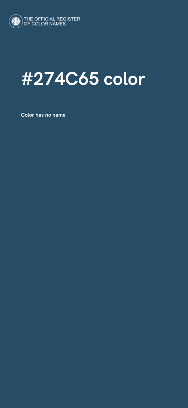 #274C65 color image