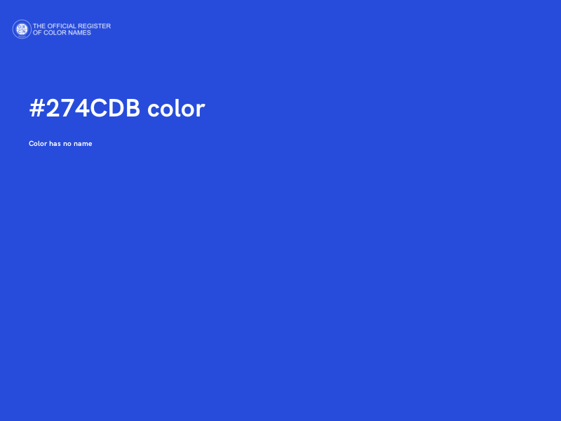 #274CDB color image