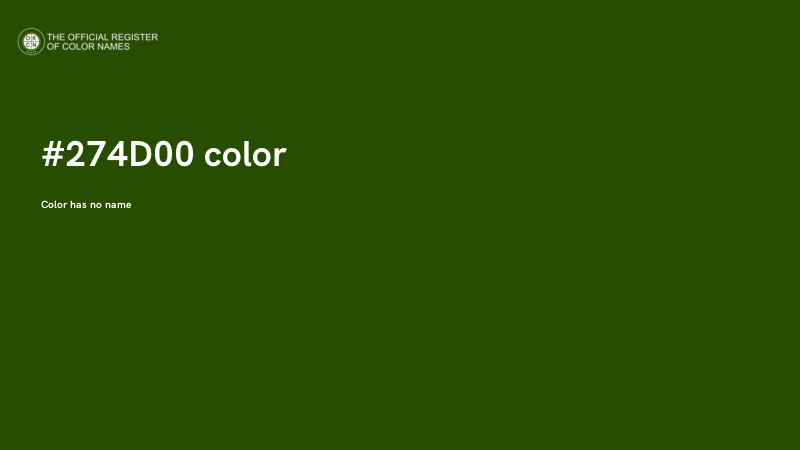 #274D00 color image