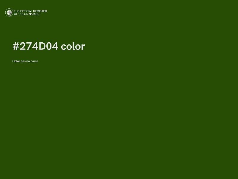 #274D04 color image