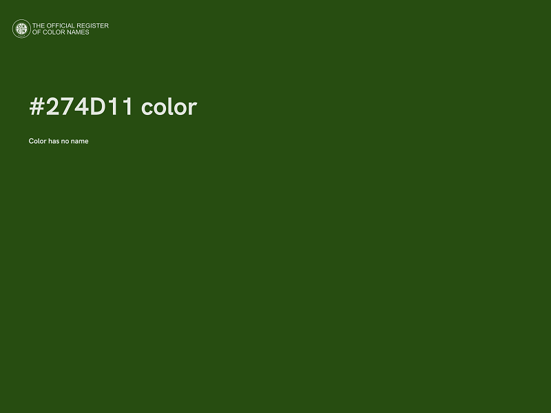 #274D11 color image