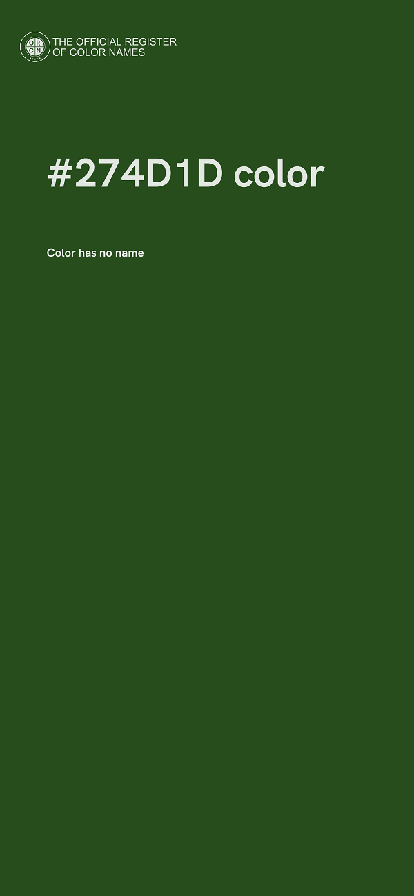 #274D1D color image