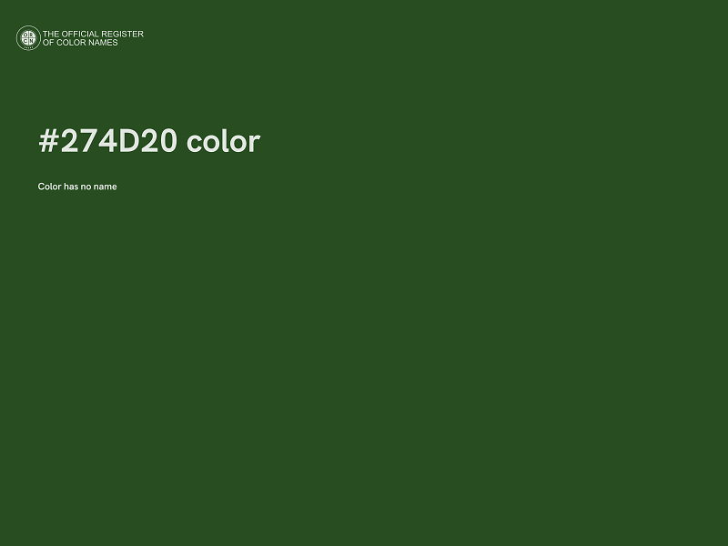 #274D20 color image