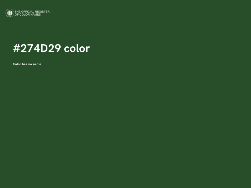 #274D29 color image