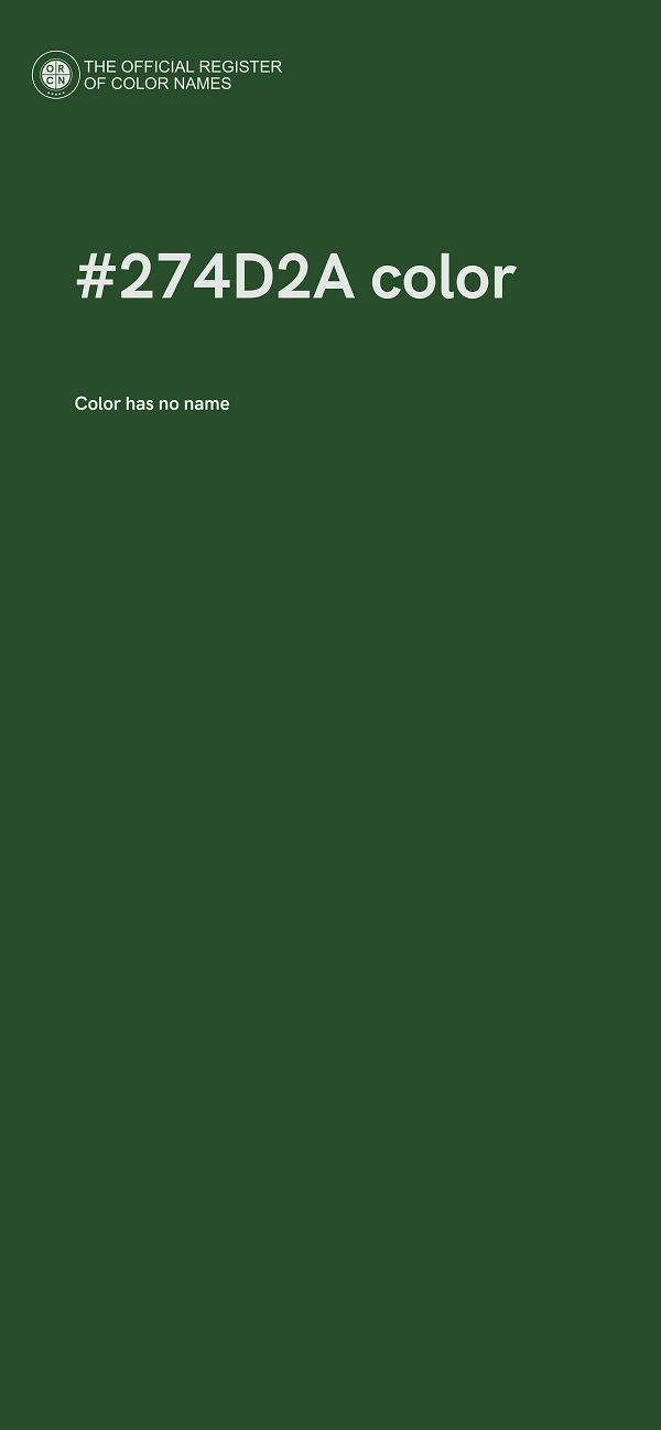 #274D2A color image