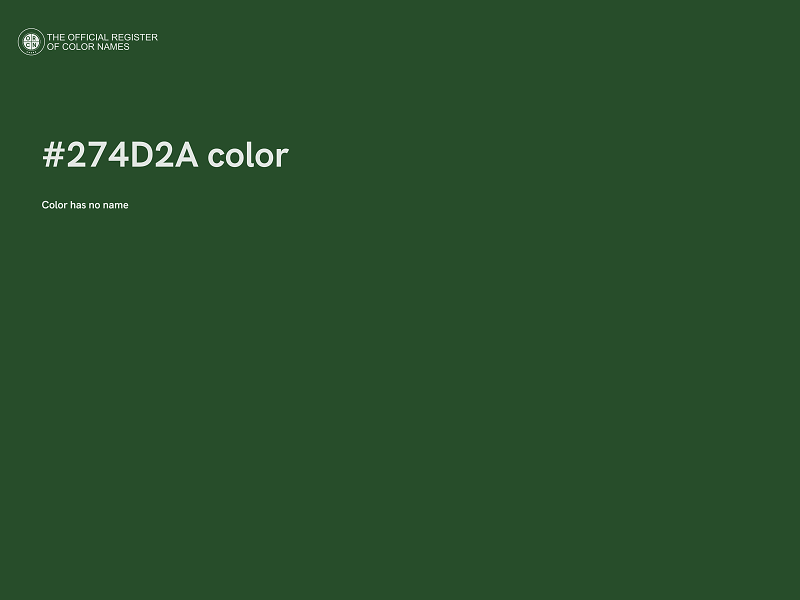#274D2A color image