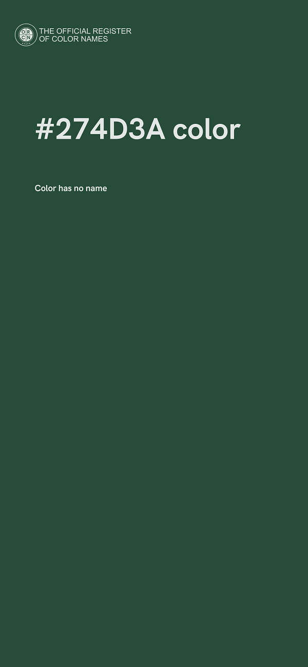 #274D3A color image
