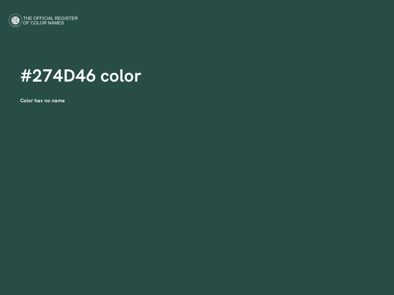 #274D46 color image