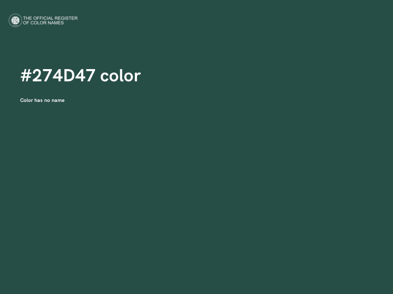 #274D47 color image