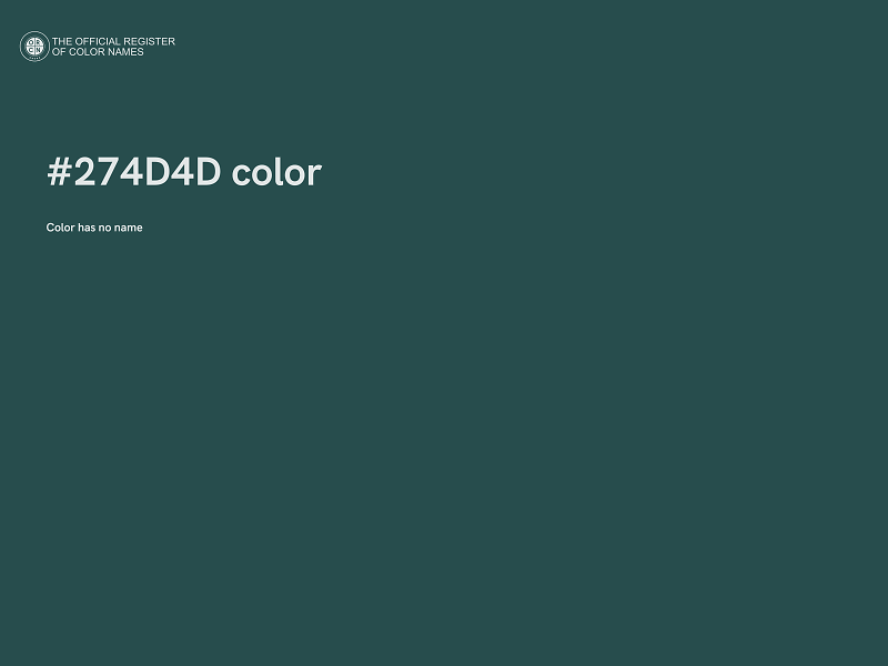 #274D4D color image