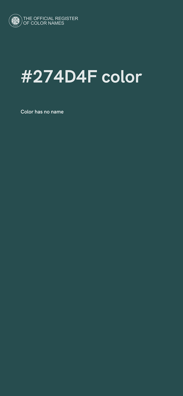 #274D4F color image