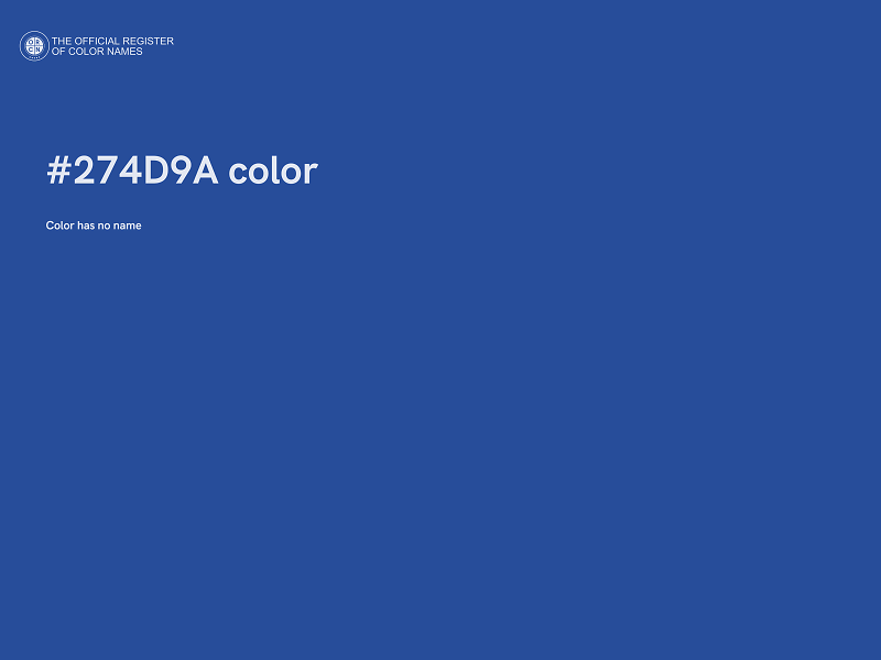 #274D9A color image