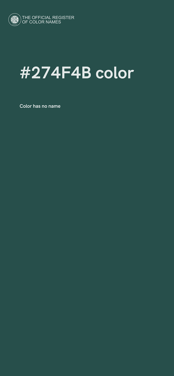 #274F4B color image