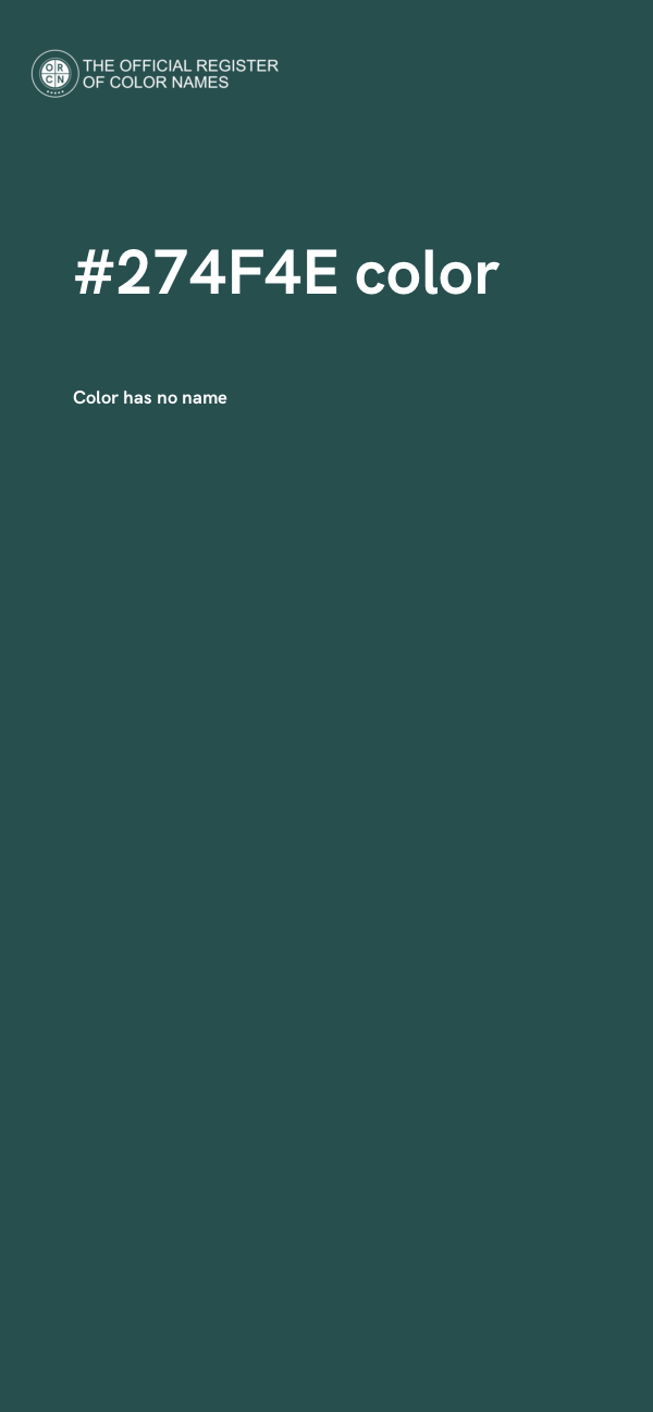 #274F4E color image