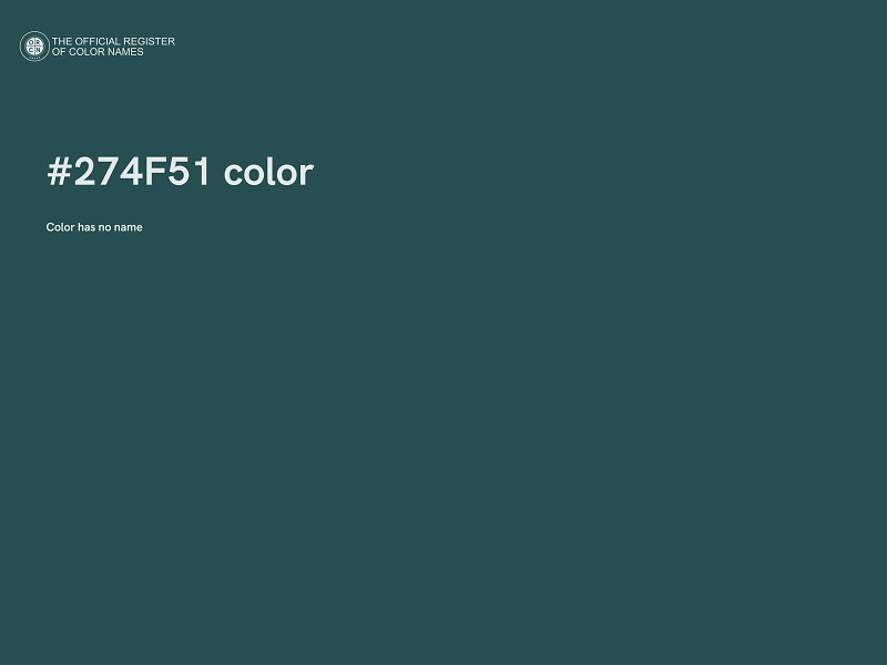 #274F51 color image