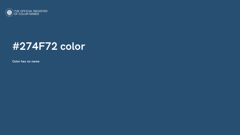 #274F72 color image