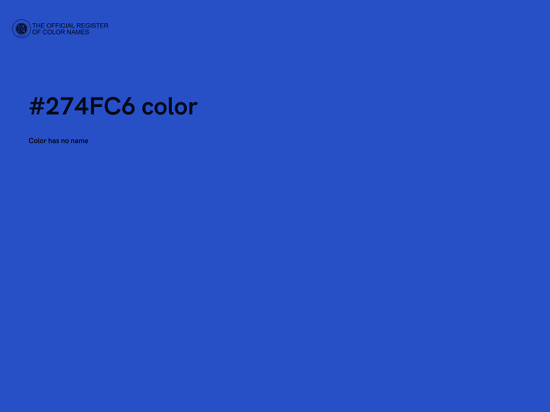 #274FC6 color image