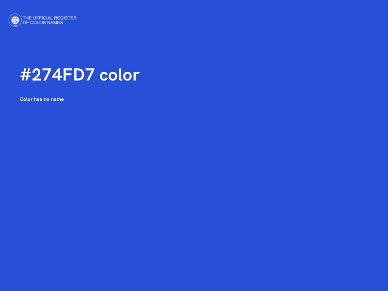 #274FD7 color image