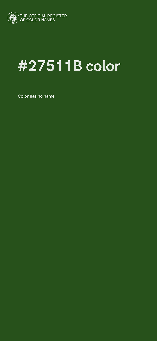 #27511B color image