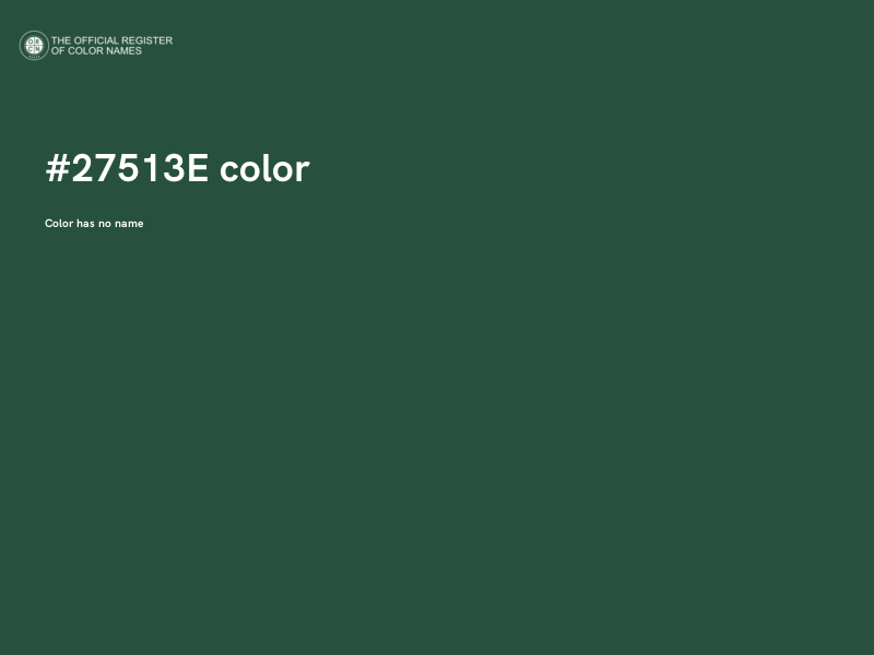 #27513E color image