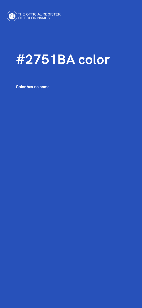 #2751BA color image
