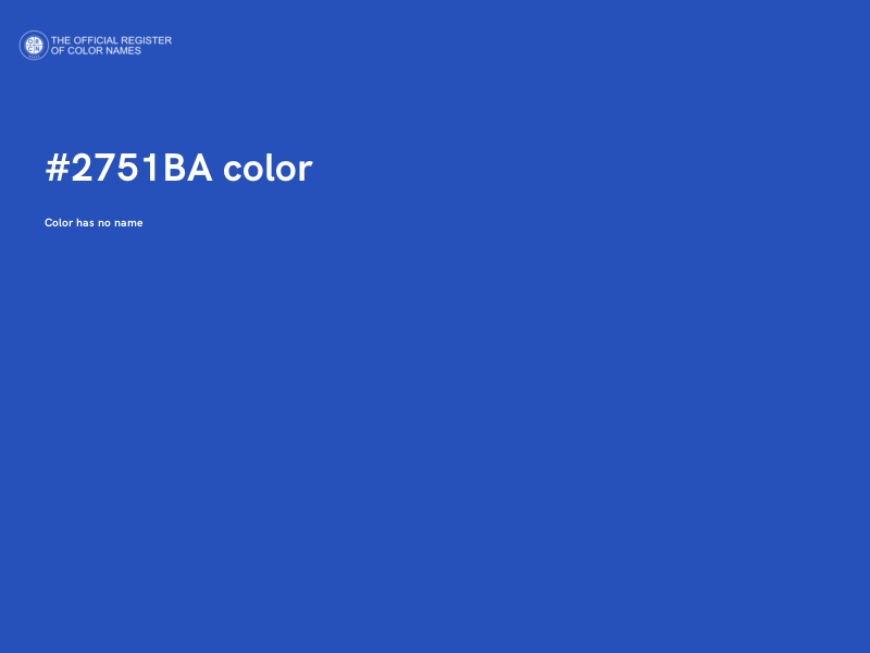 #2751BA color image
