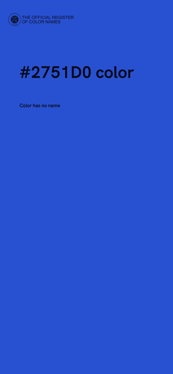 #2751D0 color image