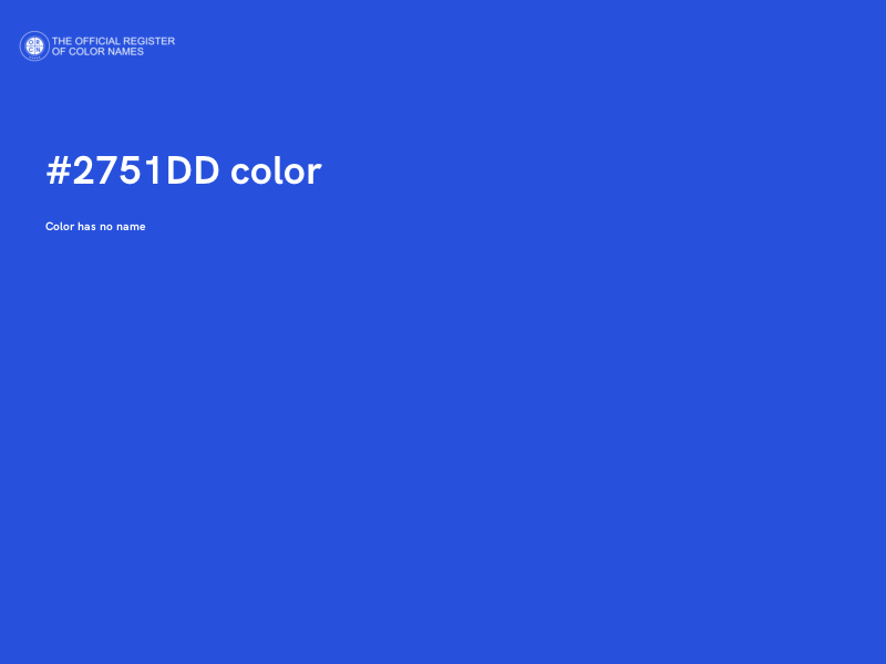 #2751DD color image