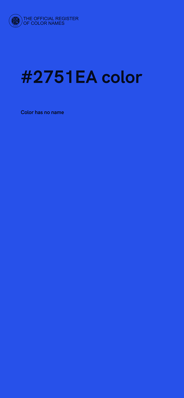#2751EA color image