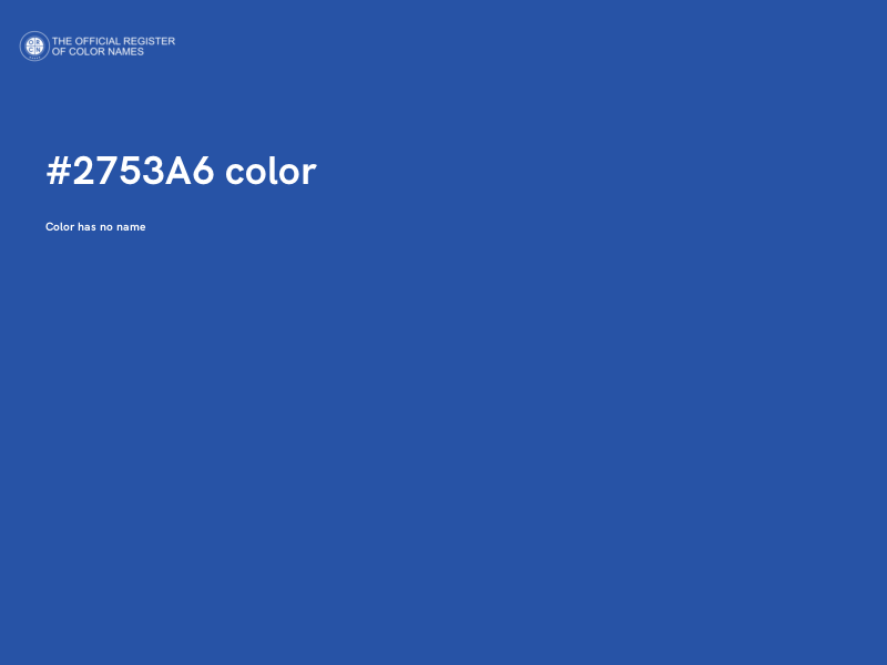 #2753A6 color image