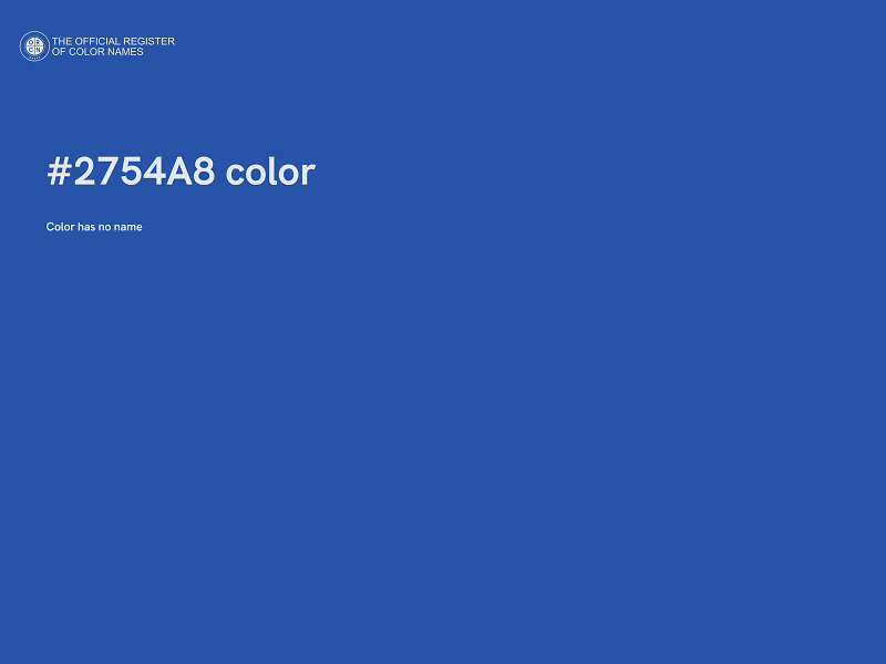 #2754A8 color image