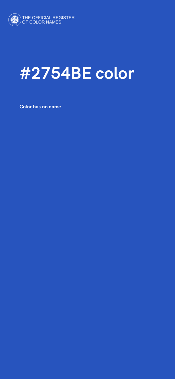 #2754BE color image