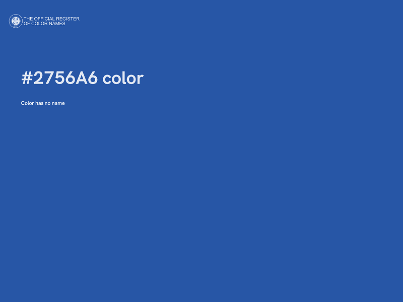 #2756A6 color image