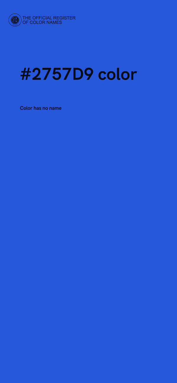 #2757D9 color image