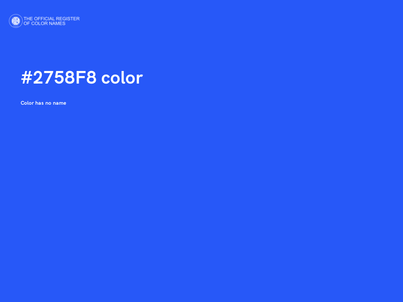 #2758F8 color image