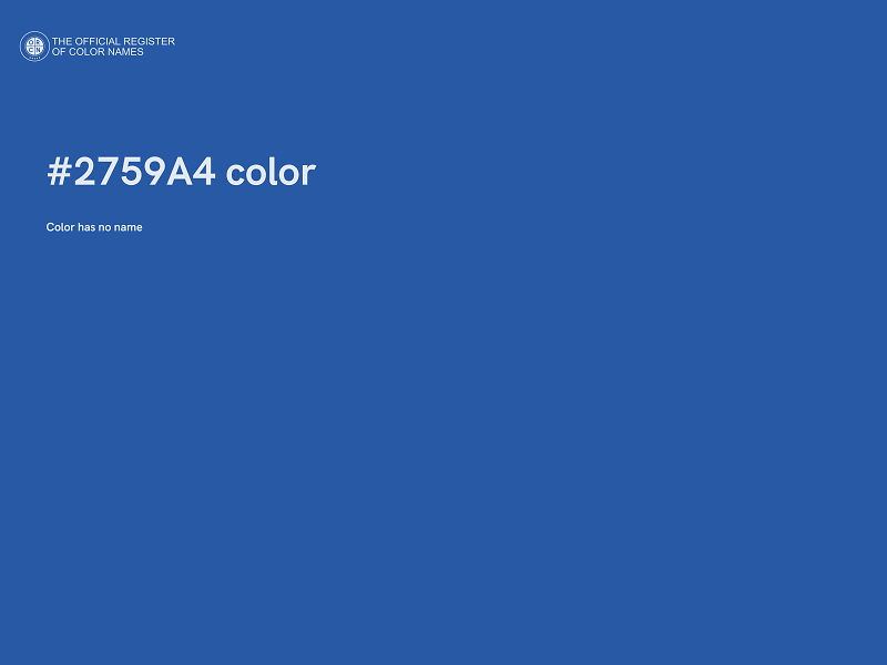 #2759A4 color image