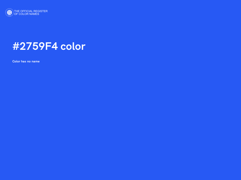 #2759F4 color image