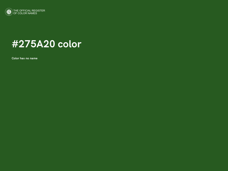 #275A20 color image