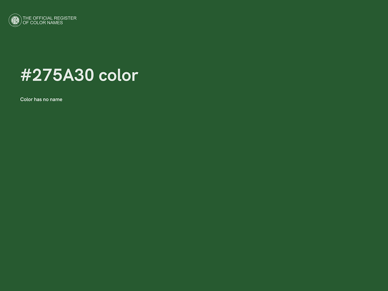 #275A30 color image