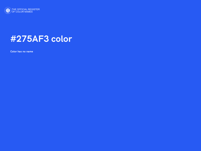 #275AF3 color image
