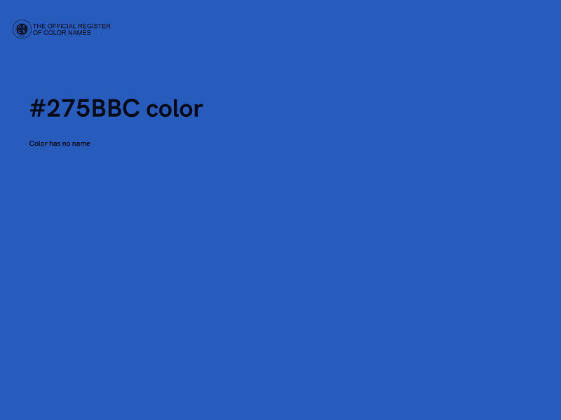 #275BBC color image