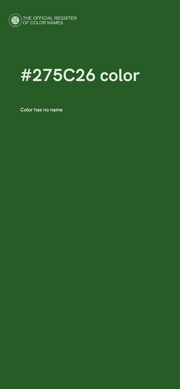 #275C26 color image