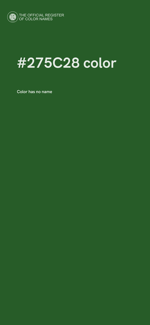 #275C28 color image