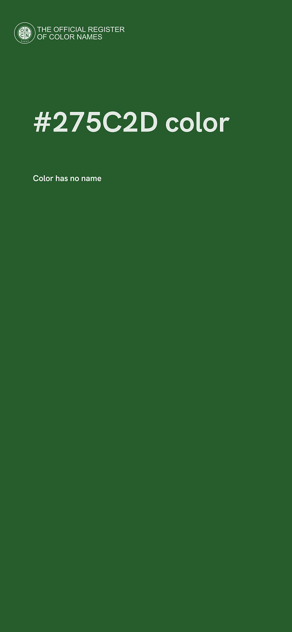 #275C2D color image