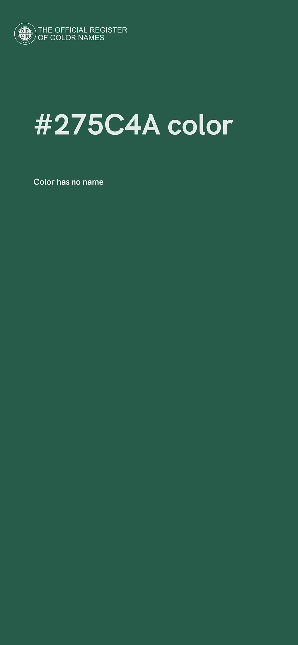 #275C4A color image