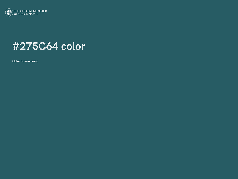 #275C64 color image