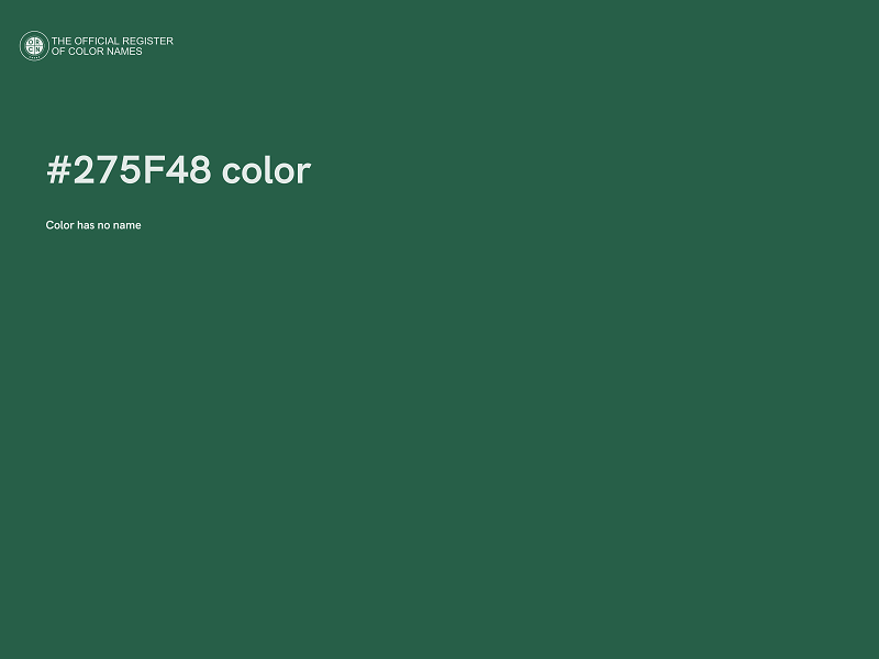 #275F48 color image