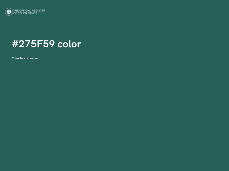 #275F59 color image