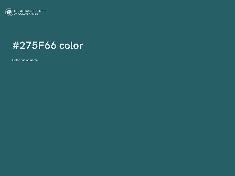 #275F66 color image